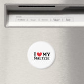 I ♥ Mijn Maltees Magneet (Insitu (Vaatwasser))
