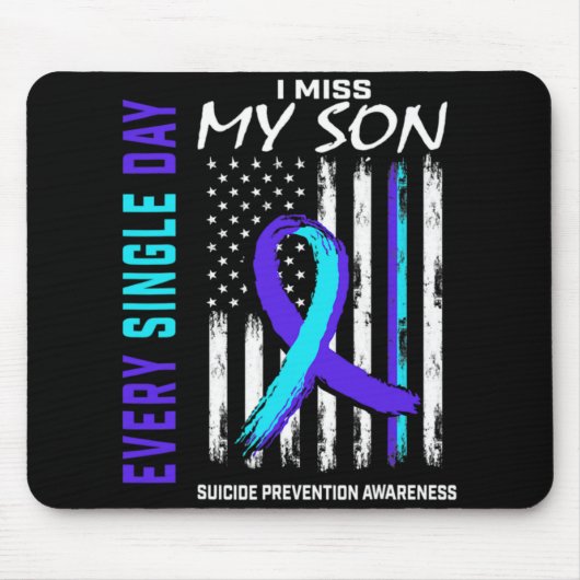 I Miss My Son Suicide Prevention Awareness America Muismat (Voorkant)