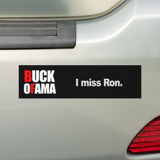 I MISS RON 2 T-shirt Bumpersticker (Op auto)