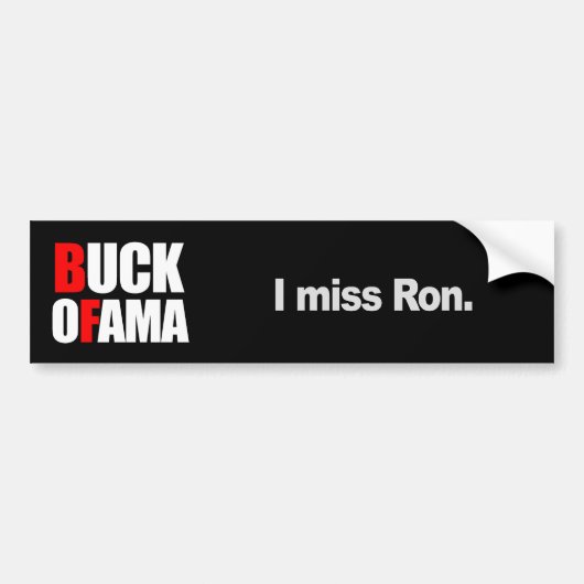 I MISS RON 2 T-shirt Bumpersticker (Voorkant)