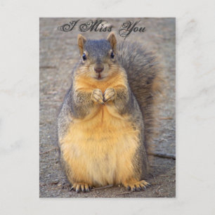 I Miss You_ Briefkaart_beroemd gemaakt door Elenne Briefkaart