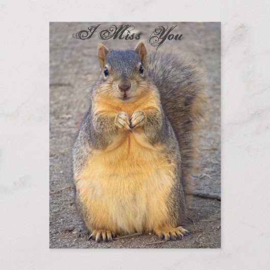 I Miss You_ Briefkaart_beroemd gemaakt door Elenne Briefkaart (Voorkant)