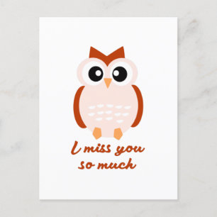 I miss you so much briefkaart