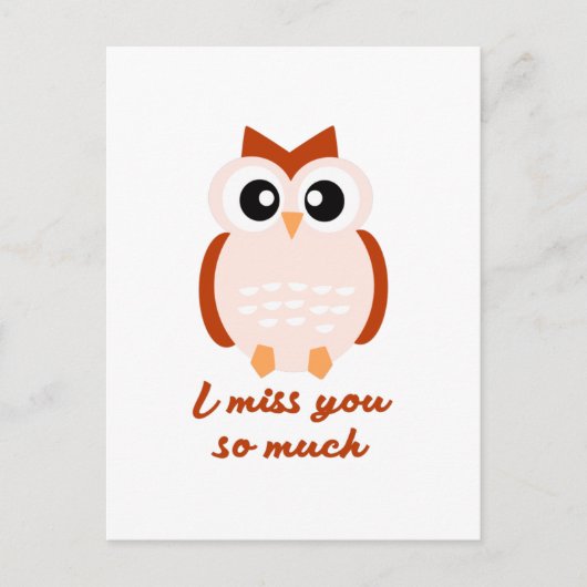 I miss you so much briefkaart (Voorkant)