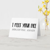I Mlle Your Face - carte de voeux (Fleur jaune)