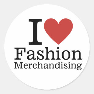 I ❤️ Mode Merchandising voor studenten / faculteit Ronde Sticker