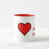 I ♥ Mon problème d'attitude Mug (Centre)