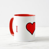 I ♥ Mon problème d'attitude Mug (Devant gauche)
