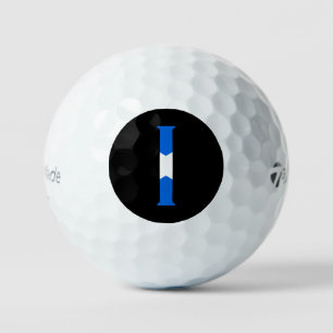I Monogram bedekt op Schotse vlag tmtp5 gbcnt Golfballen