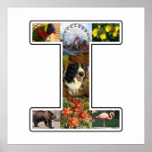 I Monogram Creëer Uw Eigen 7 Aangepaste Foto Colla Poster (Voorkant)