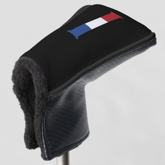 I Monogram overlay op NLD Vlag op bk pct Golfheadcover (3/4 voorkant)
