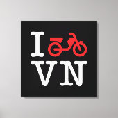I Motorfiets Vietnam Canvas Afdruk (Voorkant)