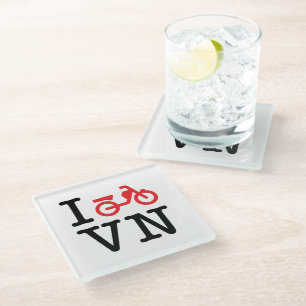 I Motorfiets Vietnam Glazen Onderzetter