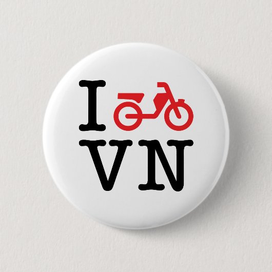 I Motorfiets Vietnam Ronde Button 5,7 Cm (Voorkant)