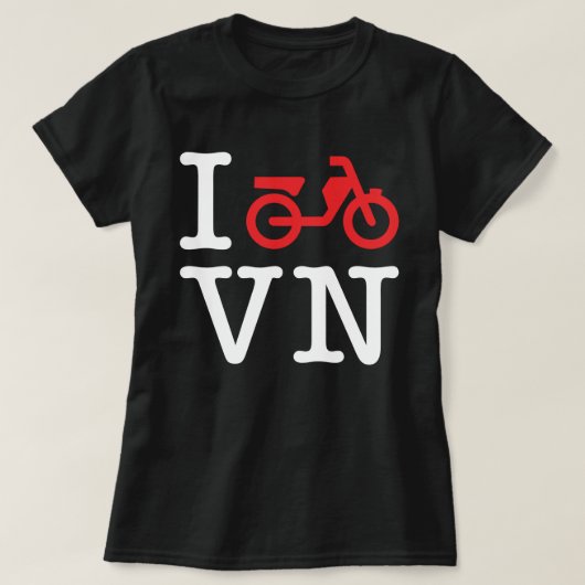 I Motorfiets Vietnam T-shirt (Design voorkant)