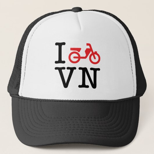 I Motorfiets Vietnam Trucker Pet (Voorkant)