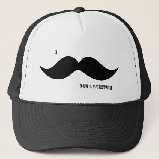 I moustache vous une question - casquette (Devant)