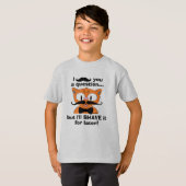I Mustache You a Question drôle Pun T-shirt (Devant entier)
