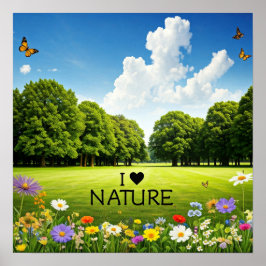 I Natuur hart Poster
