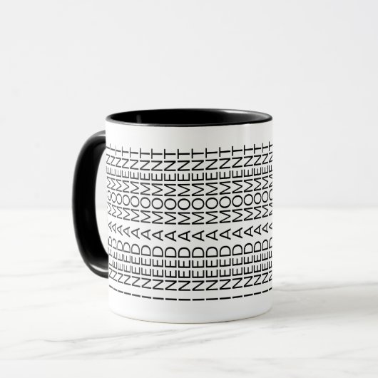 I Need a Moment Hidden Message Introvert Mug (Devant gauche)