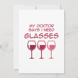 I need glasses feestdagenkaart