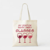 I need glasses tote bag (Achterkant)