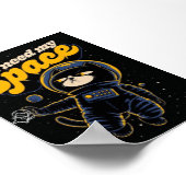 I Need My Space Cat Astronaut Poster – Funny Space (Coin)