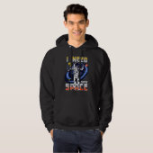I Need Some Space Galaxy Quote Outer Space Astrona Hoodie (Voorkant volledig)