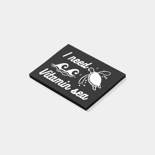 I  Need Vitamin Sea Turtle Post-it® Notes (Schuin)