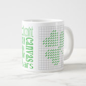 I Needlepoint Jumbo Extra Grote Beker (Voorkant rechts)