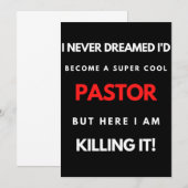 I Never Dreamed I d Become A Super Cool Pastor Bedankkaart (Voorkant / Achterkant)