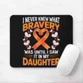 I Never Knew What Bravery Was Leukemia Awareness S Muismat (Met muis)