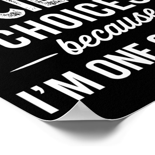 I Never Question Cecilia’s Choices Cecilia D Name Poster (Hoek)