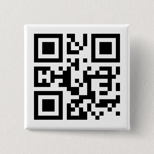I ❤ NY — QR-code Vierkante Button 5,1 Cm (Voorkant)