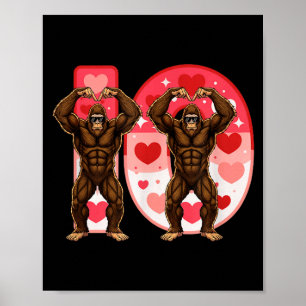 I-o Koppels Overeenkomstig Grappige Bigfoot In Mid Poster