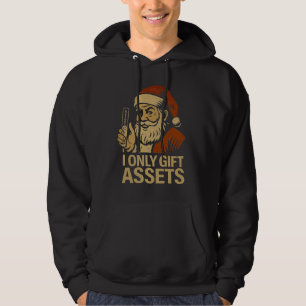 I Only Gift Assets™ Crypto Blockchain Kerstman Hoodie