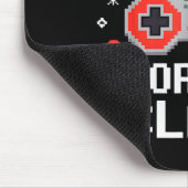 I Only Pause For The Claus Retro Video Game Christ Muismat (Hoek)