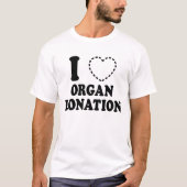 I {ONTBREKEND HART} ORGAANDONATIE T-SHIRT (Voorkant)