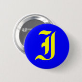 I - OUD ENGELS RONDE BUTTON 5,7 CM (Voorkant /achterkant)