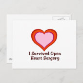 I Overlevende open hartchirurgie Briefkaart (Voorkant / Achterkant)