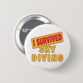 I OVERVIERDE SKYDIVING RONDE BUTTON 5,7 CM (Voorkant /achterkant)