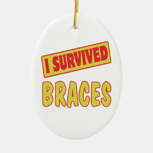 I OVERVIGDE BRACES KERAMISCH ORNAMENT