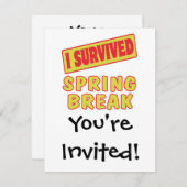 I OVERVIVED SPRING BREAK KAART (Voorkant / Achterkant)