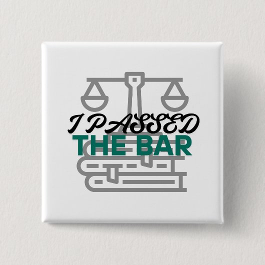 "I Passed the Bar" Button (Voorkant)