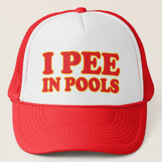 I pee in pools funny swimming summer vacature trucker pet