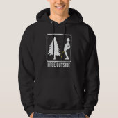 I Pee Outside  Camping I Love Peeing Outside Hoodie (Voorkant)
