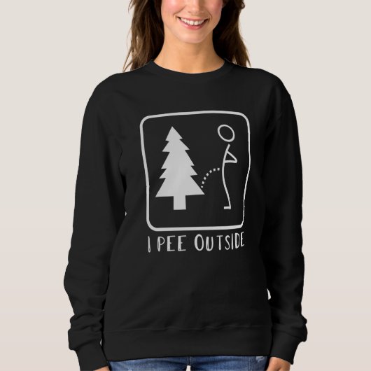 I Pee Outside Tshirt Funny Camping Premium (Devant)