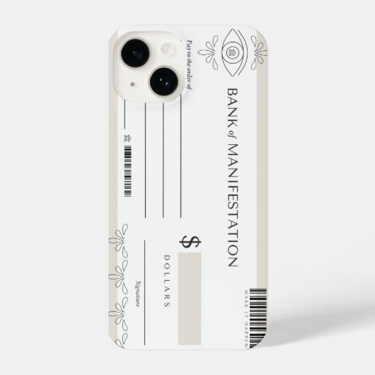 I Phone Case "Manifest Check" iPhone Hoesje (Achterkant)
