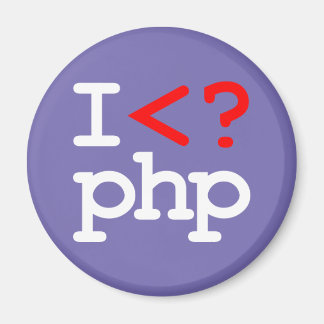 "I <? php" - I Love PHP Magneet