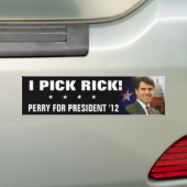 I PICKK RICK BUMPERSTICKER (Op auto)